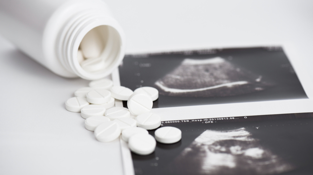 Information on the abortion pill, which is two medications used to perform a medical abortion